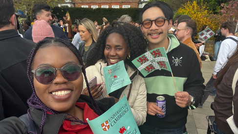 Mastercard Foundation Scholar Tadalisika Zulu at the 171st Boat Race 