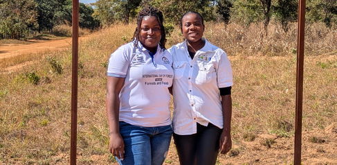 Bupe banda with Word Conservation Network mentee Rachel