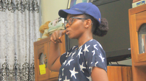 Mastercard Foundation Scholar Peace Chisom Aniakor directing actors