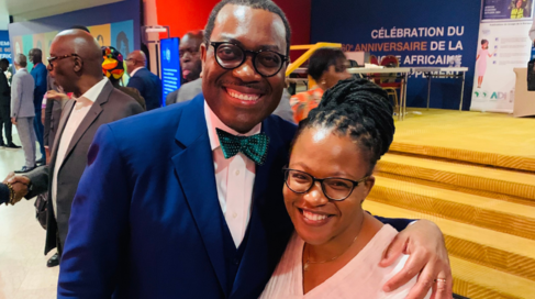 Simiso with Dr Akinwumi Adesina