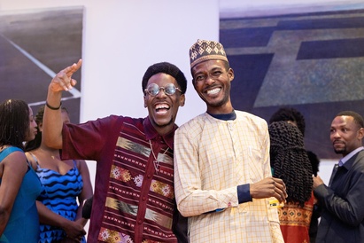 Mastercard Foundation Scholar Thabiso at the welcome dinner at Fitzwilliam College