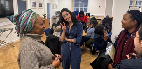 Mastercard Foundation Scholars gathering at the programme office in Cambridge
