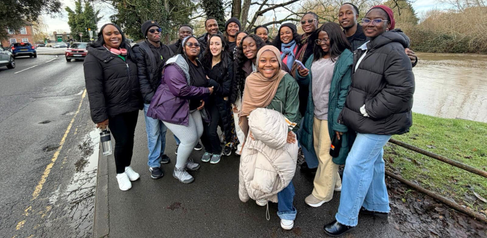 Mastercard Foundation Scholars sightseeing in Stratford-Upon-Avon