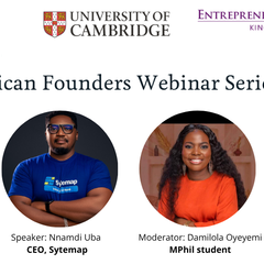 Sytemap CEO Nnamdi Uba and Mphil student Damilola Oyeyemi