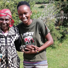 Mastercard Foundation Scholar Ruth Singen her Grandmother