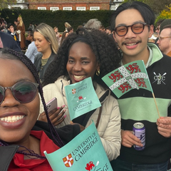 Mastercard Foundation Scholar Tadalisika Zulu at the 171st Boat Race 