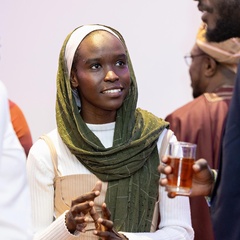 Mastercard Foundation Scholars at the welcome dinner