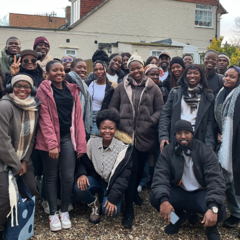 Mastercard Foundation Scholars on Sheringham Beach