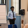 Mastercard Foundation Scholar Desmond Agyei takes the stage