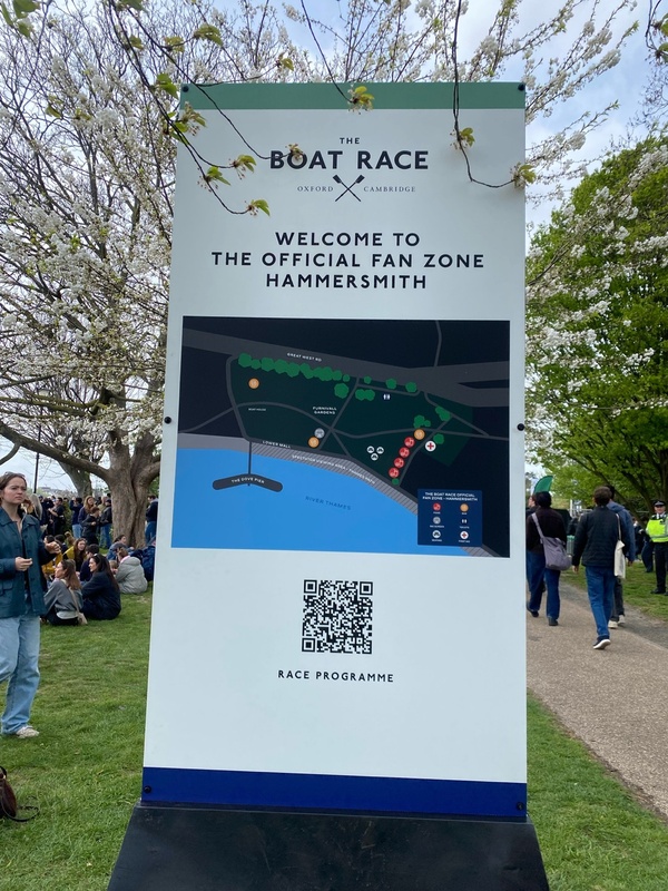 Hammersmith Fan Zone at the 2026 Boat Race
