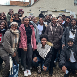 Mastercard Foundation Scholars on Sheringham Beach